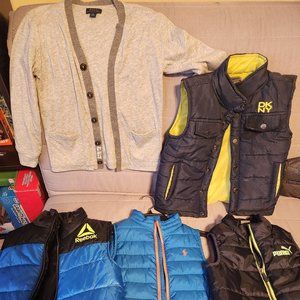 Boys puffer vests size 4T, 5, and 6